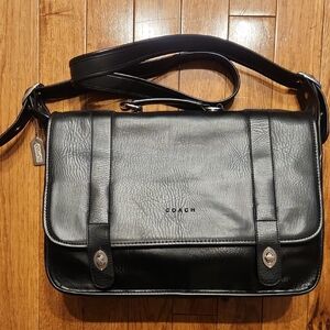 Coach Leather Messenger Bag Vintage Work Laptop Bag Style NT-4903
